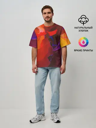 Мужская футболка оверсайз / Что то необычНое
