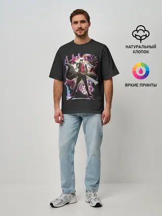Мужская футболка оверсайз / Джотаро Куджо. Джо Джо