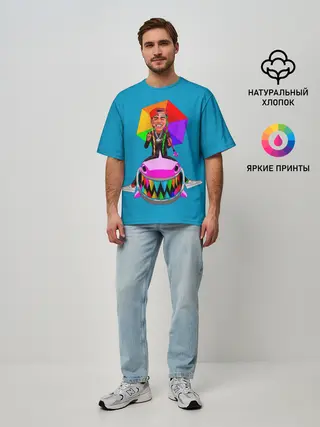 Мужская футболка оверсайз / 6IX9INE
