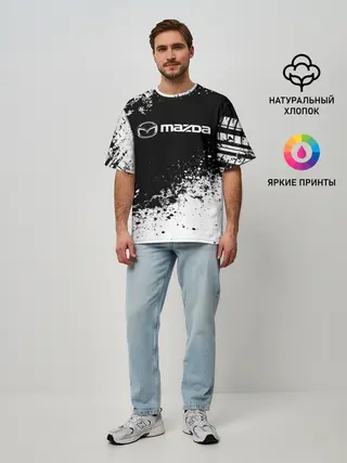Мужская футболка оверсайз / Mazda