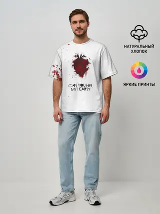 Мужская футболка оверсайз / Can You Feel My Heart - BMTH