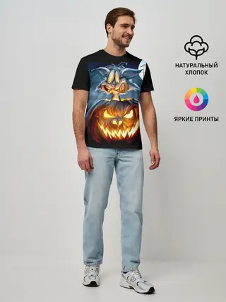 Мужская базовая футболка / Halloween
