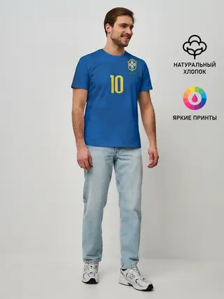 Мужская базовая футболка / Неймар 2018 гостевая