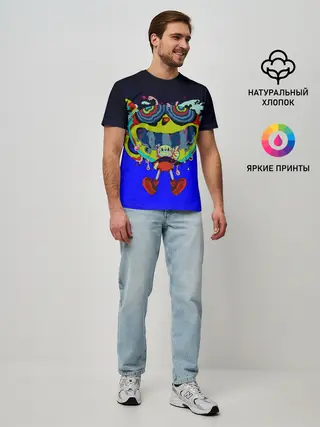 Мужская базовая футболка / ACID CUPHEAD