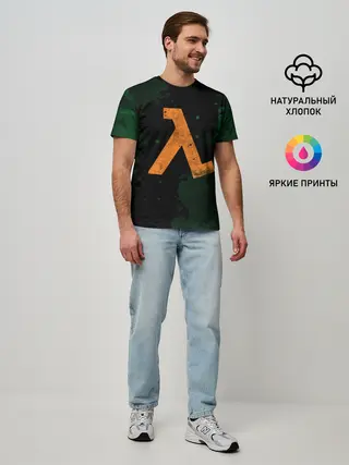 Мужская базовая футболка / HALF-LIFE - Lambda