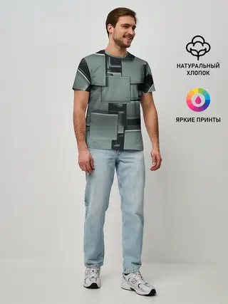 Мужская базовая футболка / КУБИЗМ