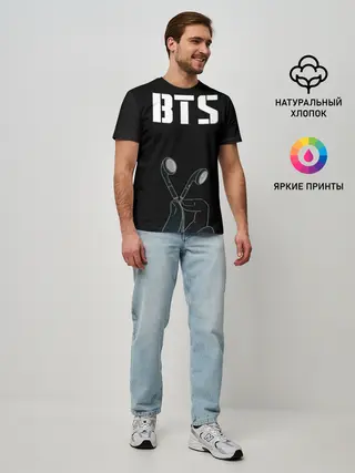 Мужская базовая футболка / BTS