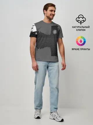 Мужская базовая футболка / BAYERN MUNCHEN GRAY
