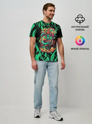 Мужская базовая футболка / Dragon | Дракон