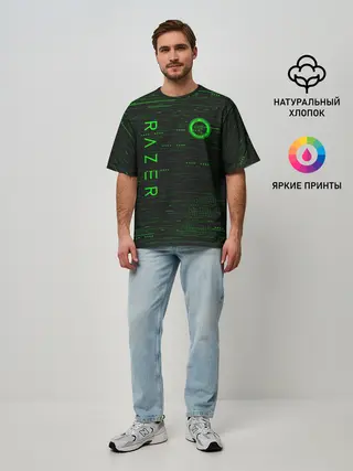 Мужская футболка оверсайз / RAZER