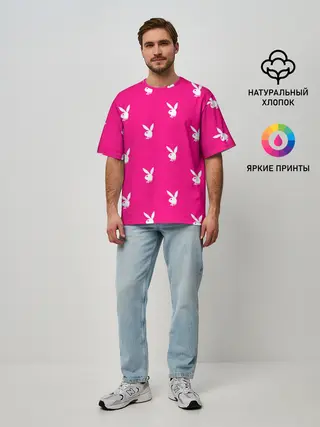Мужская футболка оверсайз / PLAYBOY | ПЛЕЙБОЙ