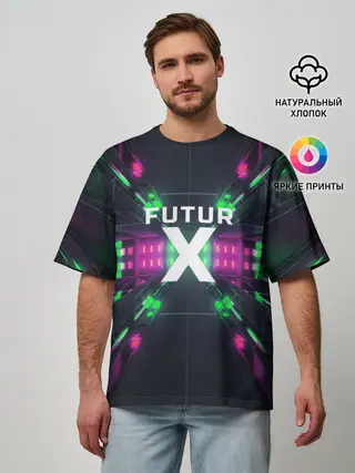 Мужская футболка оверсайз / FuturX