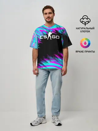 Мужская футболка оверсайз / CS GO