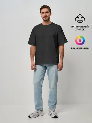 Мужская футболка оверсайз / Carbon Fiber Big