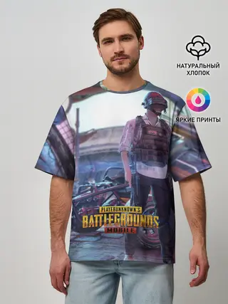 Мужская футболка оверсайз / Pubg