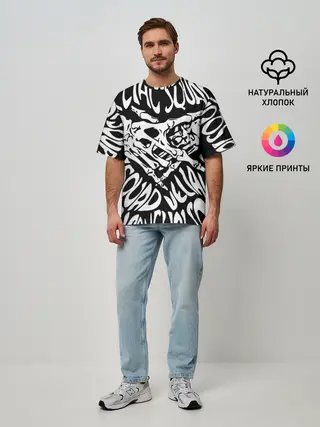Мужская футболка оверсайз / VELIAL SQUAD