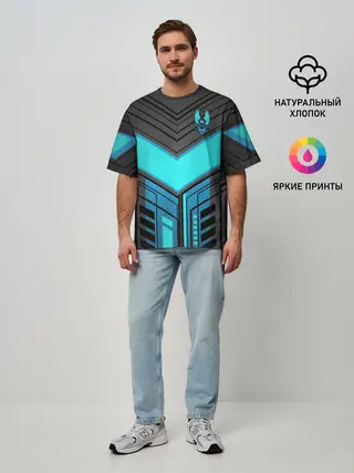 Мужская футболка оверсайз / Halo