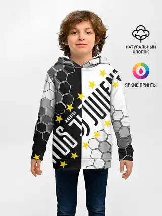 Детское худи / JUVENTUS / ЮВЕНТУС / ЗВЕЗДЫ