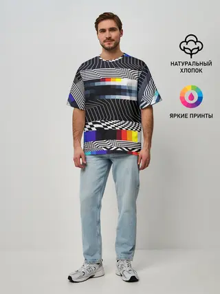 Мужская футболка оверсайз / Уличный стиль