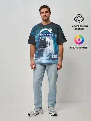Мужская футболка оверсайз / Volvo truck