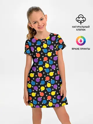 Детское платье / Новогодние Лампочки