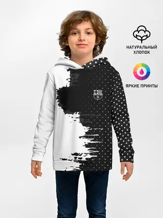 Детское худи / Barcelona uniform black 2018