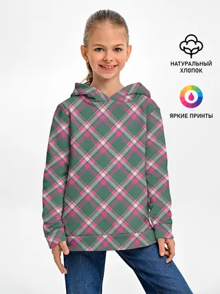 Детское худи / Клеточный узор