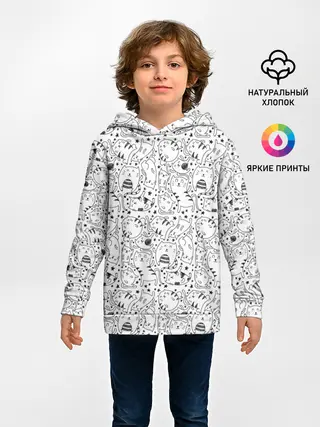 Детское худи / котики и кошки