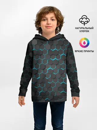 Детское худи / Turquoise Octagon