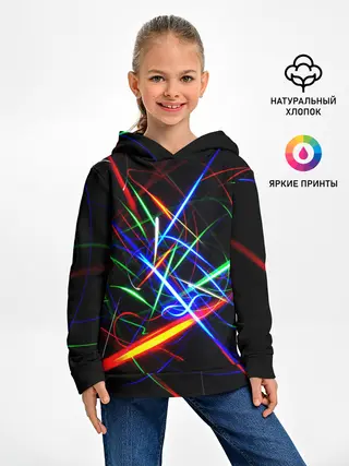 Детское худи / ФРАКТАЛЬНЫЕ ИСКРЫ
