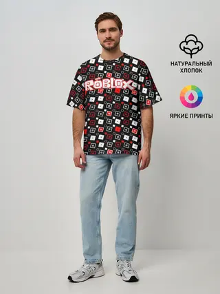 Мужская футболка оверсайз / Roblox