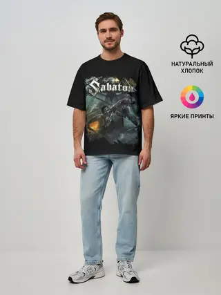 Мужская футболка оверсайз / SABATON