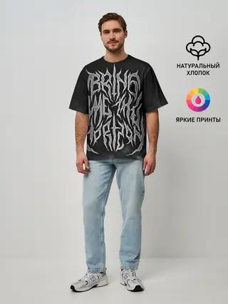 Мужская футболка оверсайз / Bring Me the Horizon