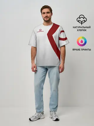 Мужская футболка оверсайз / GOD of WAR Татуировки Кратоса