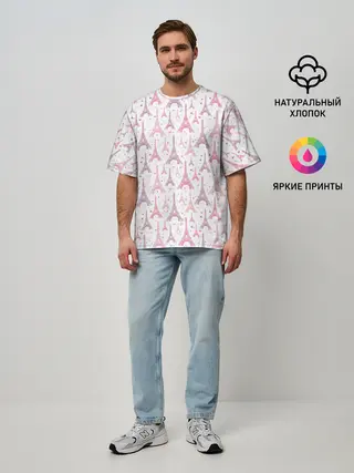 Мужская футболка оверсайз / Страна Любви