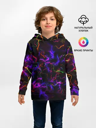 Детское худи / Ночное Грозовое Небо