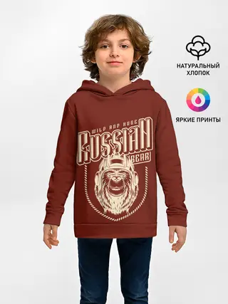 Детское худи / Русский медведь танкист