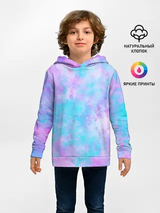 Детское худи / Мрамор Tie Dye