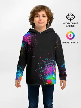 Детское худи / Брызги красок