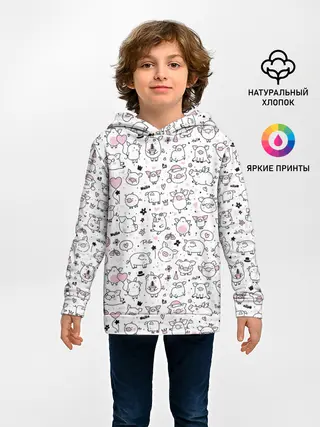 Детское худи / Новогодние поросята