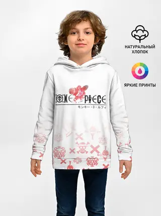 Детское худи / One Piece. резиновый Луффи
