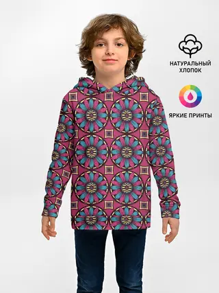 Детское худи / Африканский цветочный узор