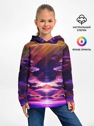 Детское худи / Закат. Облака
