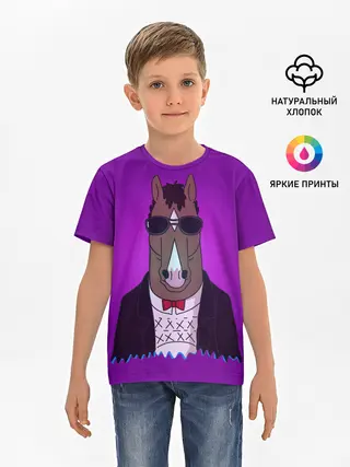 Детская базовая футболка / БоДжек Арт 1