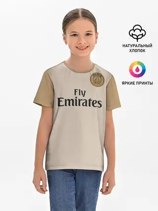 Детская базовая футболка / PSG Форма Новая Away 18/19