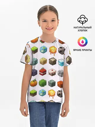 Детская базовая футболка / Minecraft