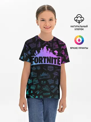 Детская базовая футболка / FORTNITE
