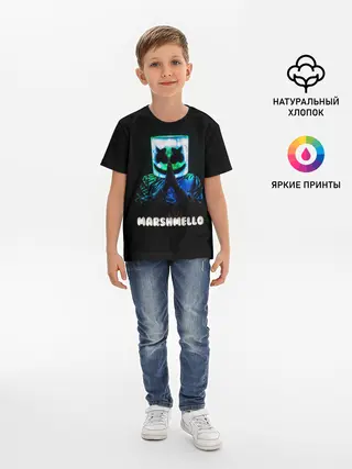 Детская базовая футболка / Marshmello