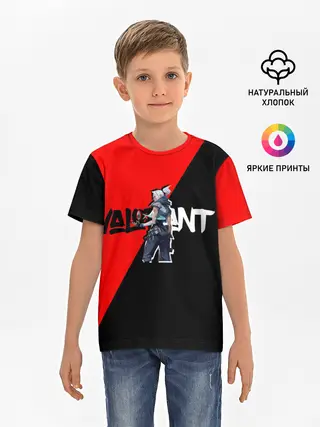 Детская базовая футболка / Valorant Jett