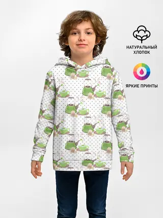 Детское худи / Зеленый чай